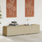 vidaXL - Tuinbox - met - wielen - 469 - L - poly - rattan - gemengd - beige