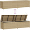 vidaXL - Tuinbox - met - wielen - 469 - L - poly - rattan - gemengd - beige