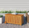 vidaXL - Tuinbox - met - wieltjes - 113x50x58 - cm - massief - acaciahout