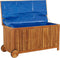 vidaXL - Tuinbox - met - wieltjes - 113x50x58 - cm - massief - acaciahout