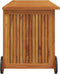vidaXL - Tuinbox - met - wieltjes - 113x50x58 - cm - massief - acaciahout