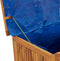 vidaXL - Tuinbox - met - wieltjes - 113x50x58 - cm - massief - acaciahout