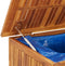 vidaXL - Tuinbox - met - wieltjes - 150x50x58 - cm - massief - acaciahout