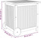 vidaXL - Tuinbox - met - wieltjes - 60x50x58 - cm - massief - acaciahout
