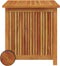 vidaXL - Tuinbox - met - wieltjes - 60x50x58 - cm - massief - acaciahout