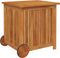 vidaXL - Tuinbox - met - wieltjes - 60x50x58 - cm - massief - acaciahout
