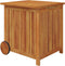 vidaXL - Tuinbox - met - wieltjes - 60x50x58 - cm - massief - acaciahout