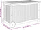 vidaXL - Tuinbox - met - wieltjes - 90x50x58 - cm - massief - acaciahout