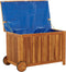 vidaXL - Tuinbox - met - wieltjes - 90x50x58 - cm - massief - acaciahout