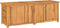 vidaXL - Tuinbox - met - zak - 150x50x55 - cm - massief - teakhout