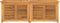 vidaXL - Tuinbox - met - zak - 150x50x55 - cm - massief - teakhout