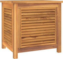vidaXL - Tuinbox - met - zak - 60x50x58 - cm - massief - teakhout