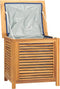 vidaXL - Tuinbox - met - zak - 60x50x58 - cm - massief - teakhout