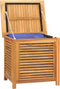 vidaXL - Tuinbox - met - zak - 60x50x58 - cm - massief - teakhout