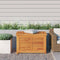 vidaXL - Tuinbox - met - zak - 90x50x58 - cm - massief - teakhout