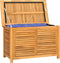 vidaXL - Tuinbox - met - zak - 90x50x58 - cm - massief - teakhout