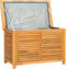 vidaXL - Tuinbox - met - zak - 90x50x58 - cm - massief - teakhout