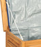 vidaXL - Tuinbox - met - zak - 90x50x58 - cm - massief - teakhout