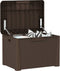 vidaXL - Tuinbox - met - zitkussen - 125 - L - polypropeen - bruin
