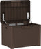 vidaXL - Tuinbox - met - zitkussen - 125 - L - polypropeen - bruin