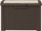 vidaXL - Tuinbox - met - zitkussen - 125 - L - polypropeen - bruin