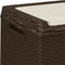 vidaXL - Tuinbox - met - zitkussen - 350 - L - polypropeen - bruin