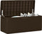 vidaXL - Tuinbox - met - zitkussen - 350 - L - polypropeen - bruin