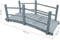 vidaXL - Tuinbrug - 140x60x56 - cm - massief - vurenhout - grijs