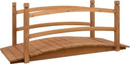 vidaXL - Tuinbrug - 140x60x60 - cm - massief - vurenhout