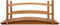 vidaXL - Tuinbrug - 140x60x60 - cm - massief - vurenhout