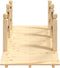 vidaXL - Tuinbrug - met - kettingrails - 150x67x56 - cm - massief - vurenhout