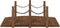 vidaXL - Tuinbrug - met - kettingrails - 150x67x56 - cm - massief - vurenhout