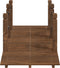 vidaXL - Tuinbrug - met - kettingrails - 150x67x56 - cm - massief - vurenhout
