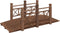 vidaXL - Tuinbrug - met - leuningen - 150x67x56 - cm - massief - vurenhout