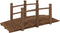 vidaXL - Tuinbrug - met - leuningen - 150x67x56 - cm - massief - vurenhout
