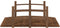 vidaXL - Tuinbrug - met - leuningen - 150x67x56 - cm - massief - vurenhout