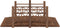 vidaXL - Tuinbrug - met - leuningen - 150x67x56 - cm - massief - vurenhout