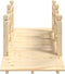 vidaXL - Tuinbrug - met - leuningen - 150x67x56 - cm - massief - vurenhout