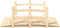 vidaXL - Tuinbrug - met - leuningen - 150x67x56 - cm - massief - vurenhout