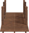 vidaXL - Tuinbrug - met - leuningen - 150x67x56 - cm - massief - vurenhout