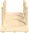 vidaXL - Tuinbrug - met - leuningen - 150x67x56 - cm - massief - vurenhout