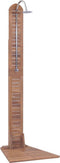 vidaXL Tuindouche 70x75x204 cm massief teakhout