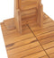 vidaXL Tuindouche 70x75x204 cm massief teakhout
