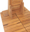 vidaXL Tuindouche 70x75x204 cm massief teakhout