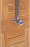 vidaXL Tuindouche 70x75x204 cm massief teakhout