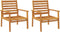 vidaXL - Tuinfauteuil - 2 - stuks - 66,5 - x - 65 - x - 81 - cm - massief - acaciahout