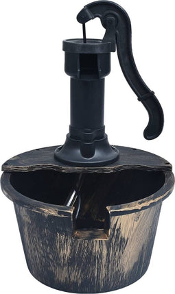 vidaXL - Tuinfontein - vat - met - pomp