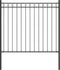 vidaXL - Tuinhek - 1,7x0,8 - m - staal - zwart