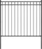 vidaXL - Tuinhek - 1,7x1,5 - m - staal - zwart