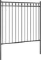 vidaXL - Tuinhek - 1,7x1,5 - m - staal - zwart